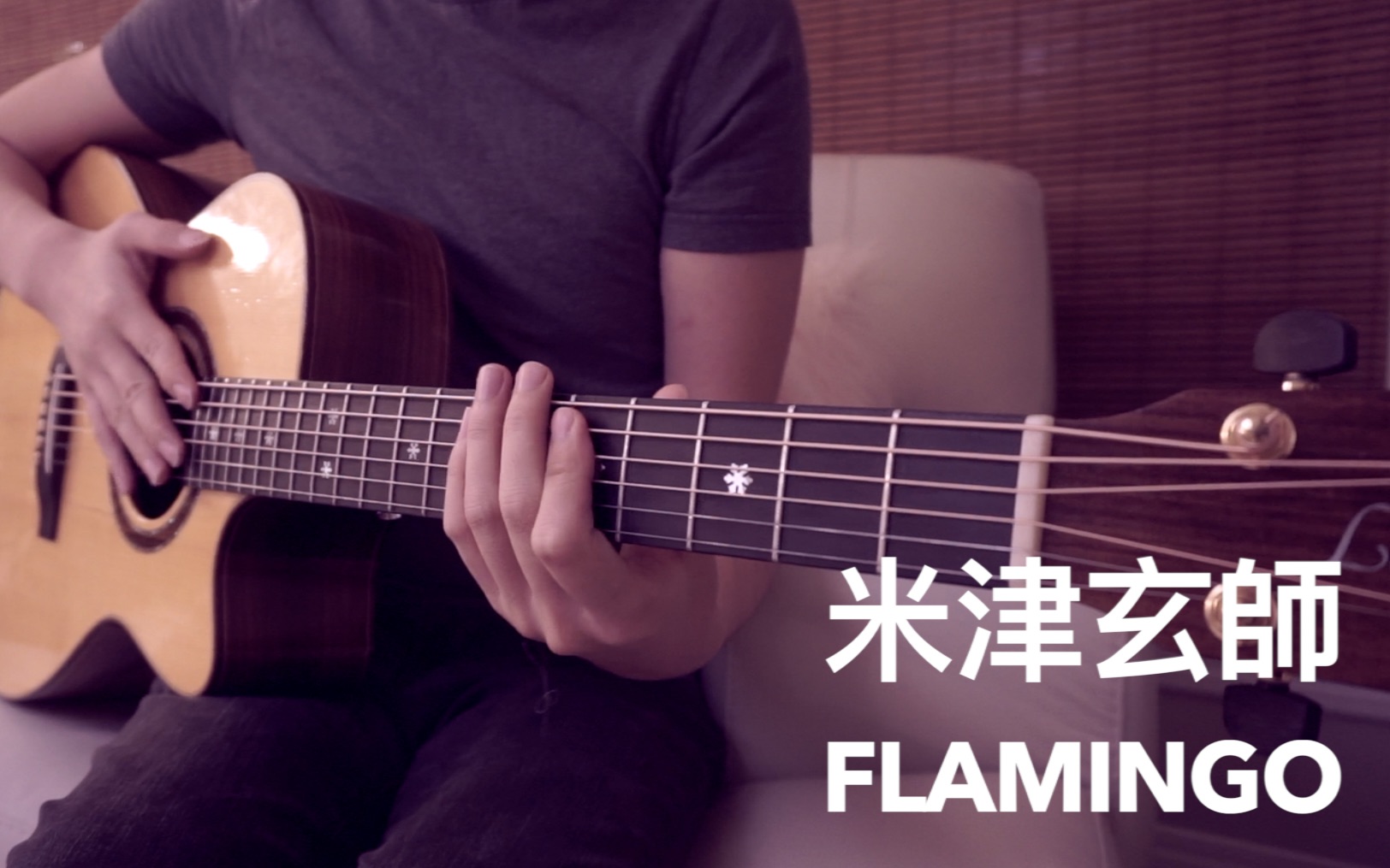 米津玄师《Flamingo》吉他谱-吉他指弹独奏视频-指弹版吉他谱