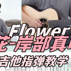 Flower吉他谱_岸部真明_吉他指弹视频教程