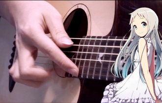 《未闻花名》吉他指弹谱_Secret base吉他谱_指弹视频演示