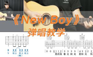 New Boy吉他谱_朴树_D调原调版吉他六线谱附吉他教程
